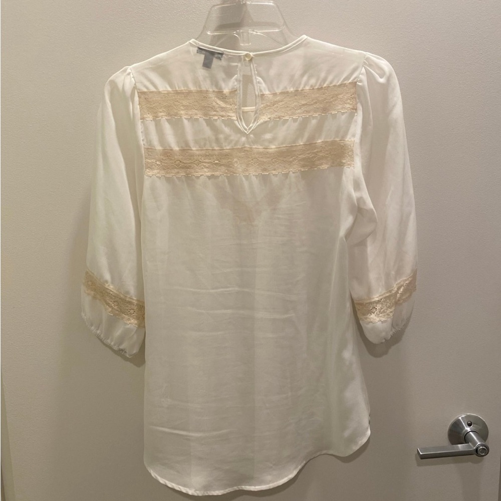 Lily White Cream Blouse